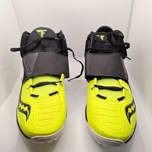 Size 7.5 Mens Saucony Lanzar Javelin Shoes in Black and Yellow